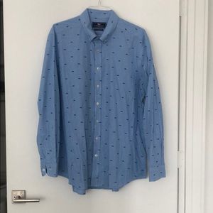 Vineyard Vines LS Gingham Shark Button Down